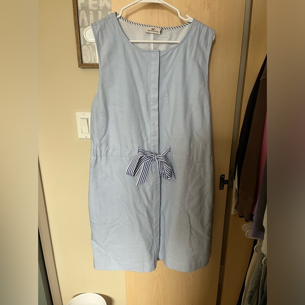 Vineyard Vines Women’s Tie Waist Oxford Dress